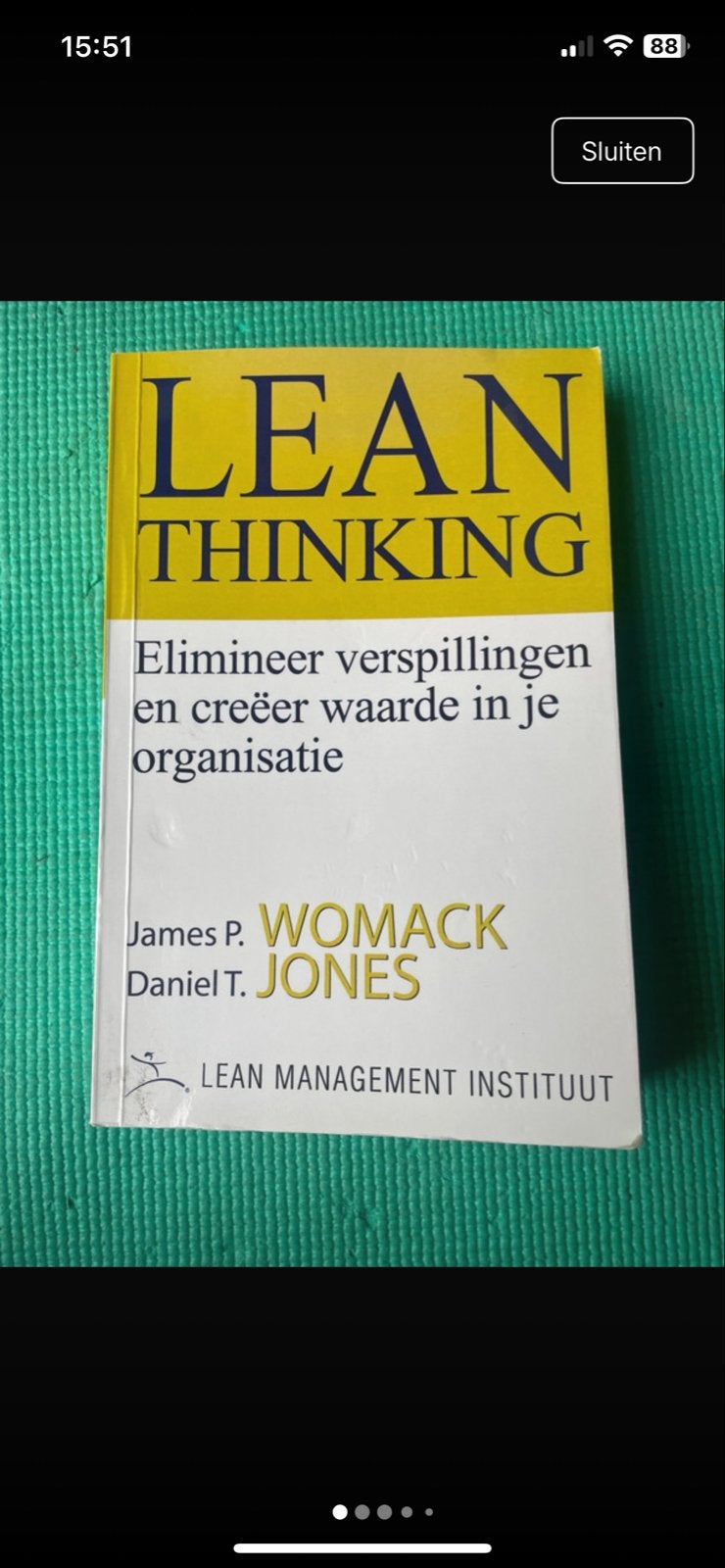 Lean Thinking: Elimineer verspillingen en creëer waarde, Ophalen of Verzenden, Gelezen, Management