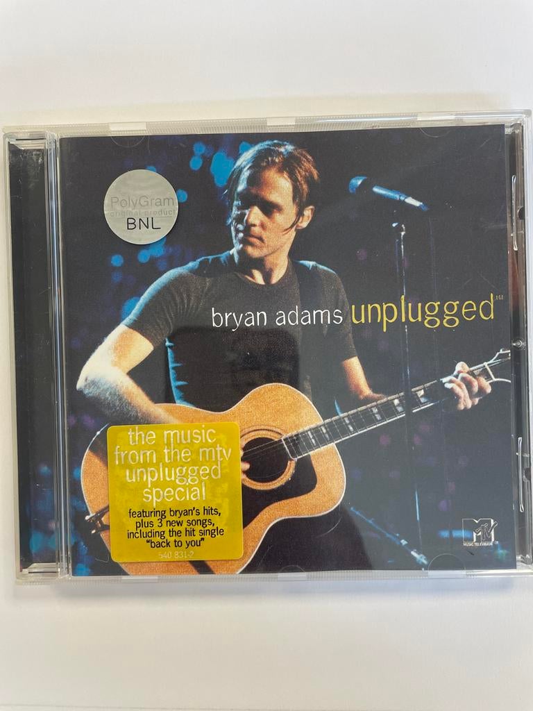 Bryan Adams Unplugged CD - Live MTV Special, Cd's en Dvd's, Cd's | Pop, Zo goed als nieuw, 1990 - 1999, Ophalen of Verzenden