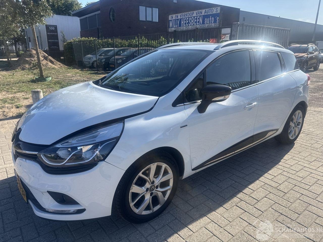 Renault Clio 0.9 LIMITED RIJDBARE SCHADE! 116187 KM NAP BOUW, Auto diversen, Schadeauto's, Renault Deutschland AG, Renault, Wit