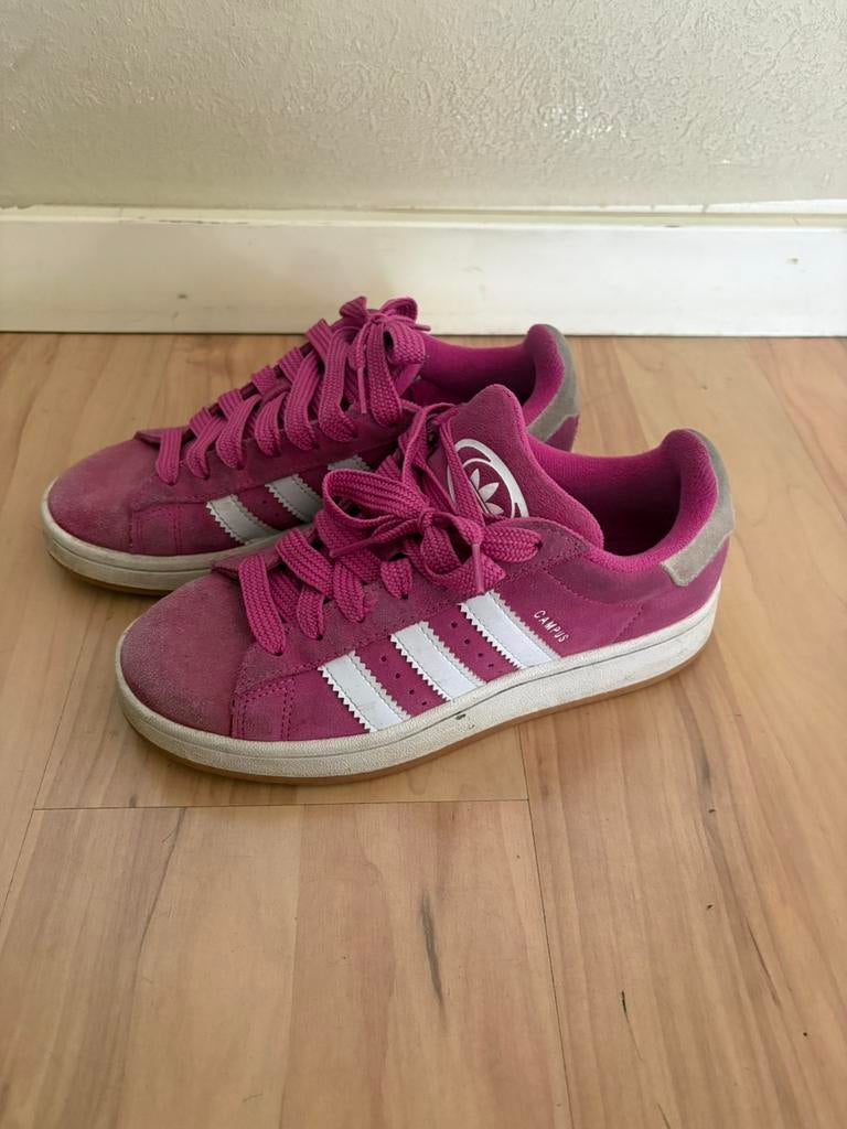 Roze Adidas Campus sneakers mt 38, Ophalen of Verzenden, Sneakers of Gympen, Roze, Gedragen