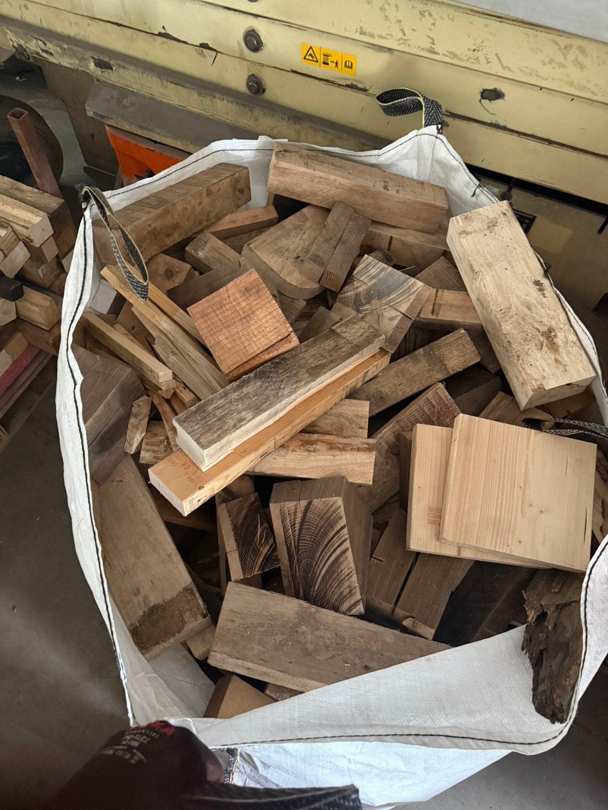 Haardhout big bag vol, Minder dan 3 m³, Ophalen of Verzenden, Overige houtsoorten, Blokken