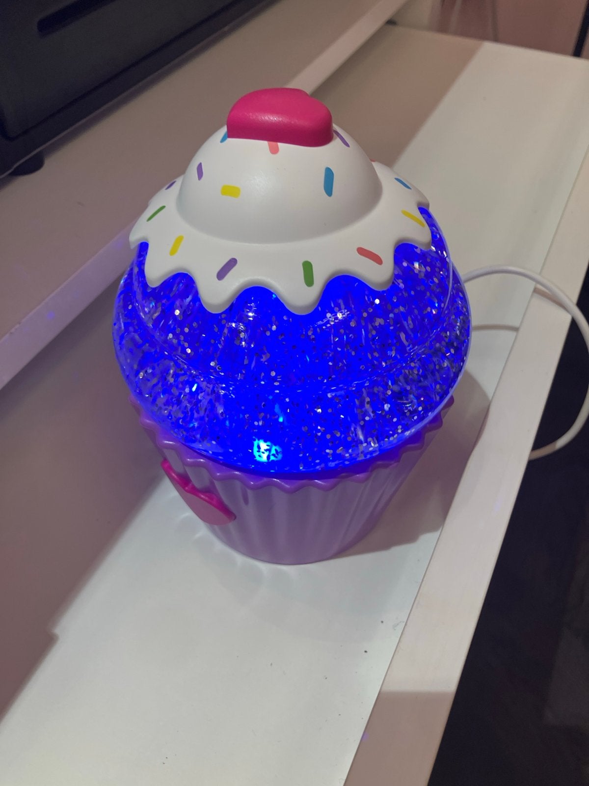 Cosmic Cupcake Lamp - Kleurveranderende Glitterlamp, Ophalen, Overige merken, Kunststof, Meerkleurig