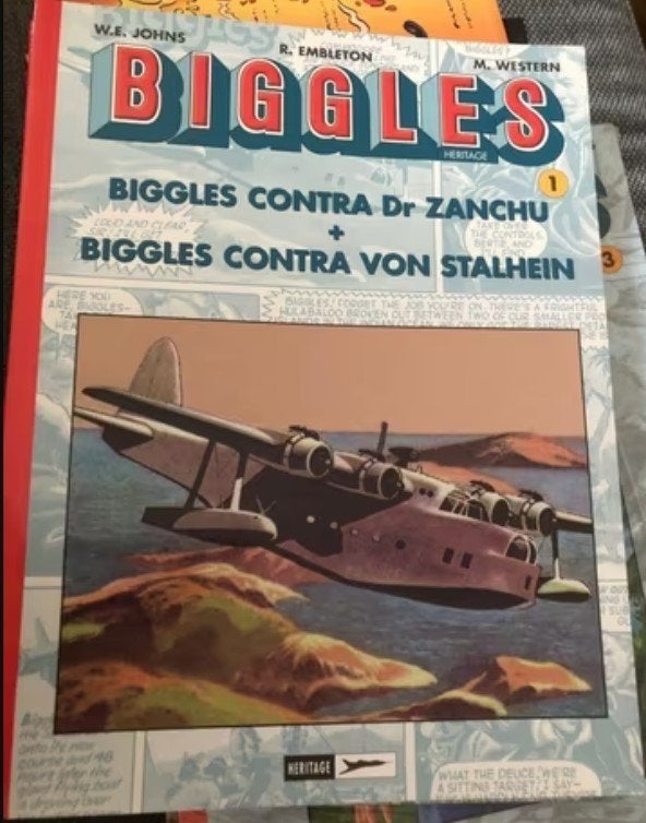 biggles contra dr zanchu z5, Boeken, Eén stripboek, Ophalen of Verzenden, Zo goed als nieuw
