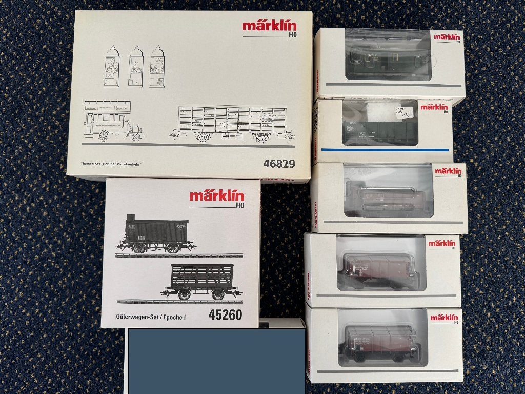 Marklin 46829 45260 46033 46039 43989 46090, Ophalen, Wisselstroom, Märklin, Nieuw
