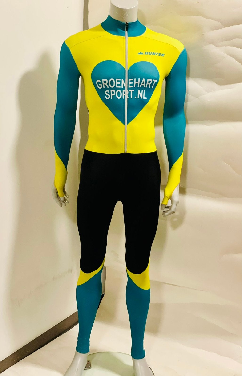 Schaatskleding schaatspak snelpak speedsuit maat S Hunter, Ophalen of Verzenden, Zo goed als nieuw