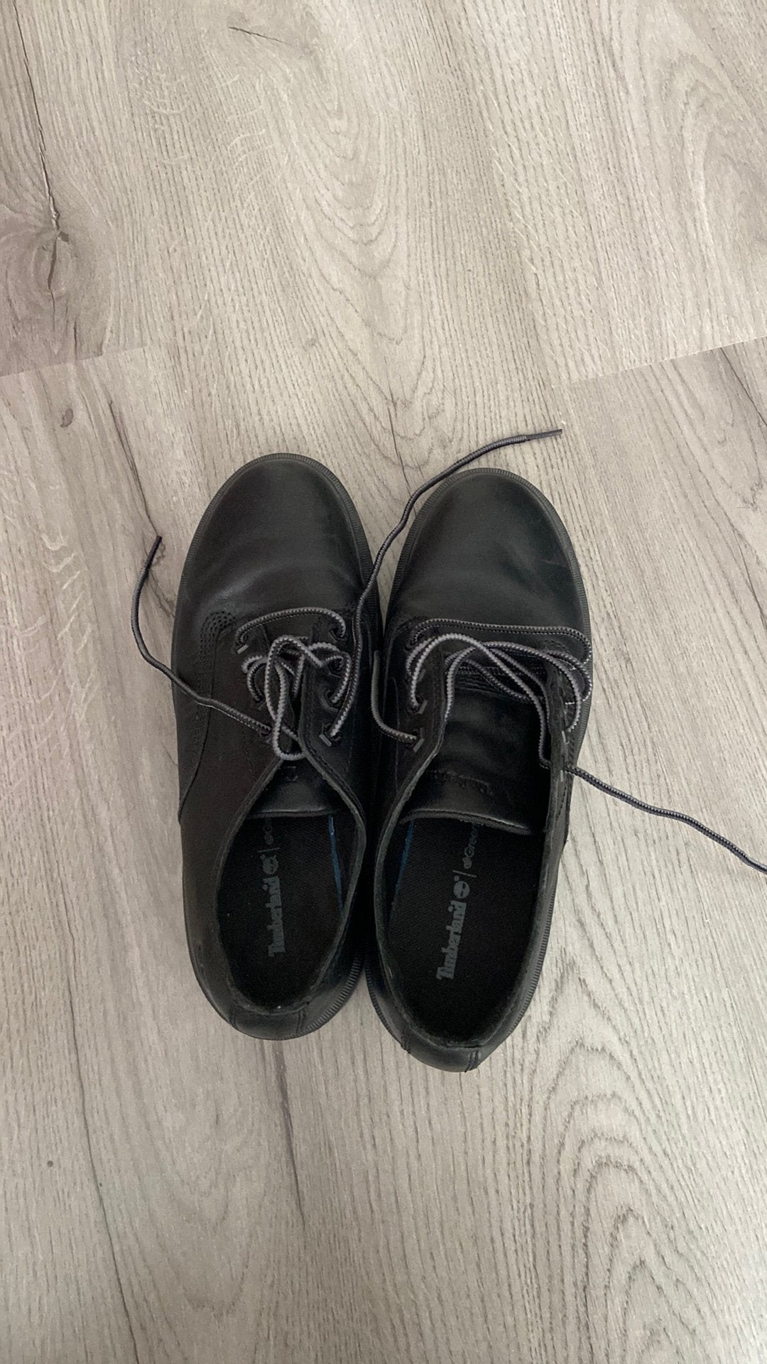 Zwarte Timberlands maat 39 (unisex), Ophalen, Zo goed als nieuw, Zwart, Sneakers of Gympen