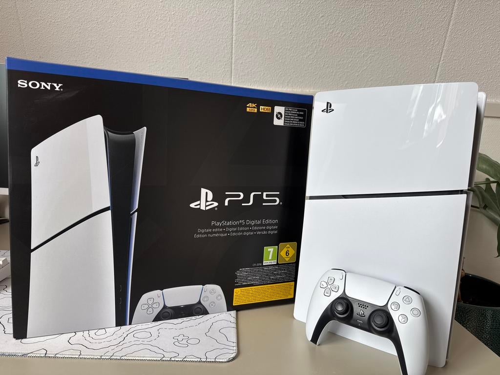 PS5 Slim Digital Edition nieuwstaat 1TB, Spelcomputers en Games, Games | Sony PlayStation 5, Ophalen of Verzenden, Nieuw