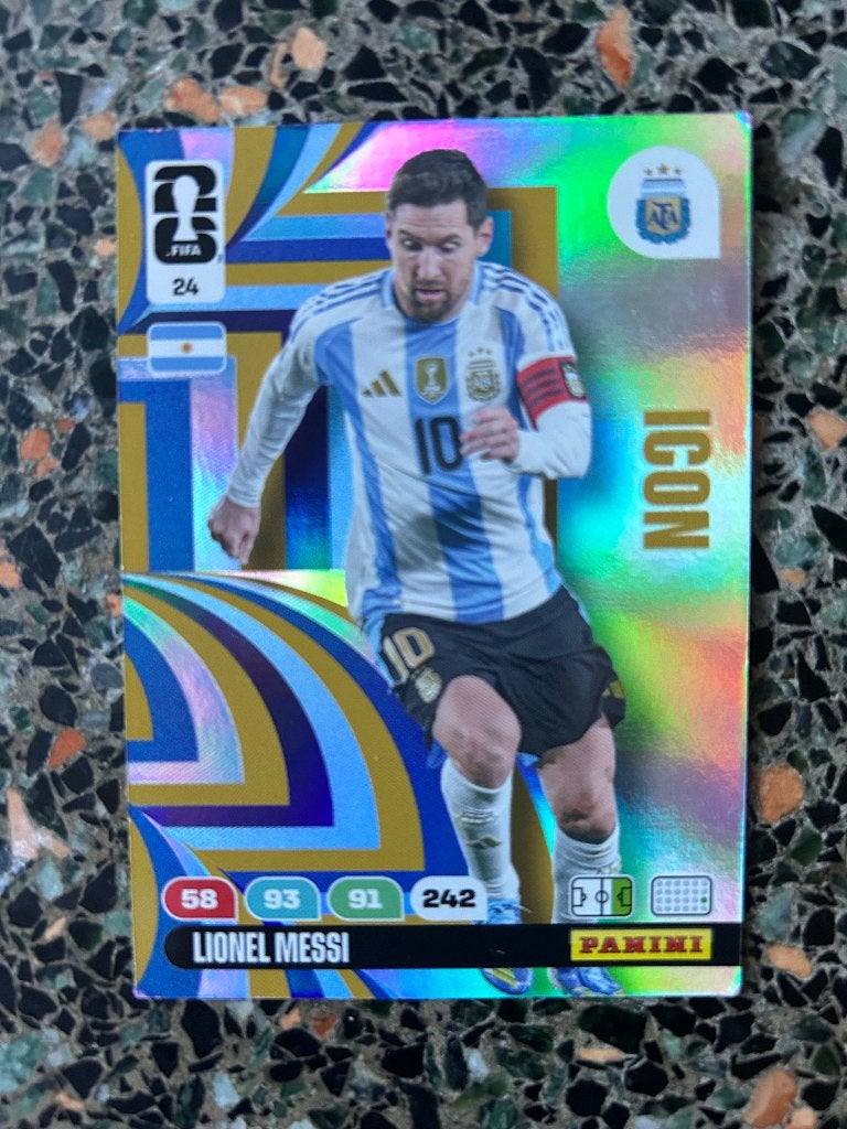 Lionel Messi Voetbal plaatje FIFA World Cup 2026, Hobby en Vrije tijd, Stickers en Plaatjes, Ophalen of Verzenden, Zo goed als nieuw