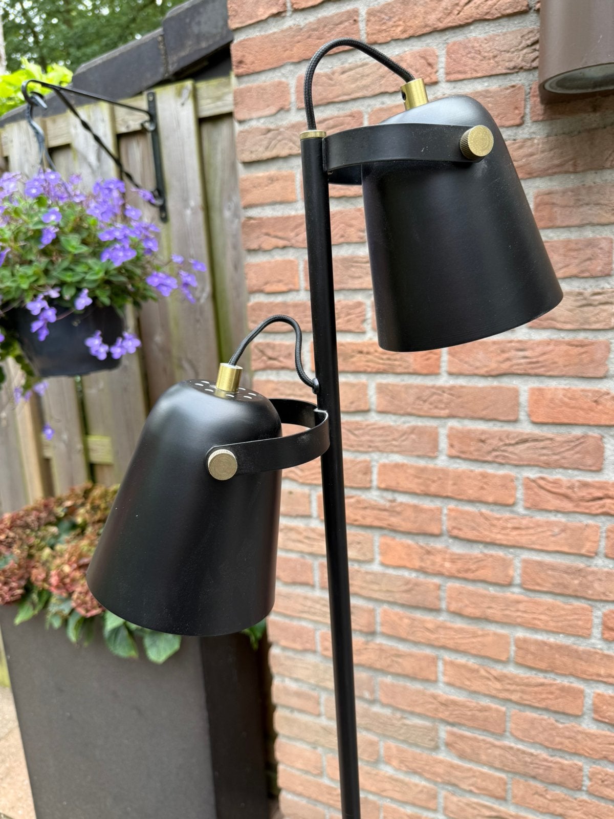 Staande lamp, Huis en Inrichting, Lampen | Vloerlampen, Ophalen, Zo goed als nieuw, Metaal, 150 tot 200 cm