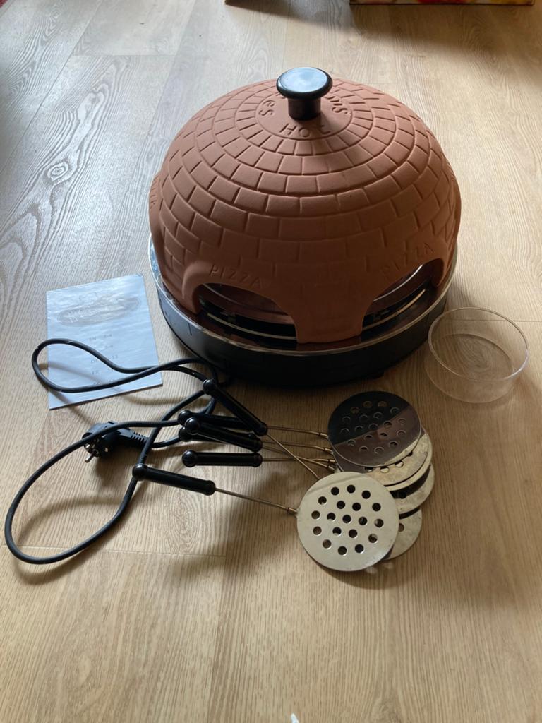 Tafelmodel pizzaoven ‘Pizzarette’ 6 persoons, Ophalen of Verzenden, Gebruikt, 4 t/m 7 personen