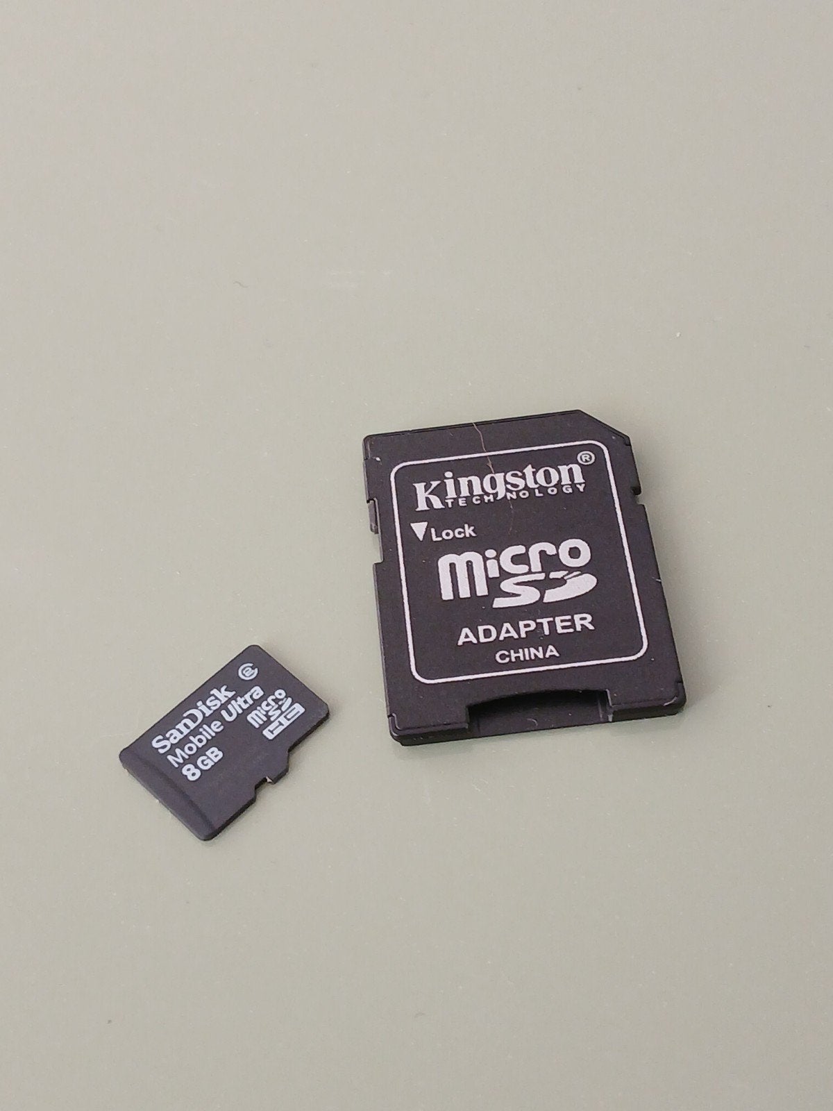 8 GB Micro SD kaart met SD adapter, Verzenden