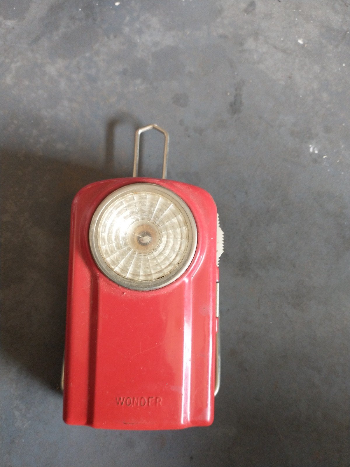 Vintage Wonder Zaklamp - Rood, Made in France, Ophalen of Verzenden, Batterij