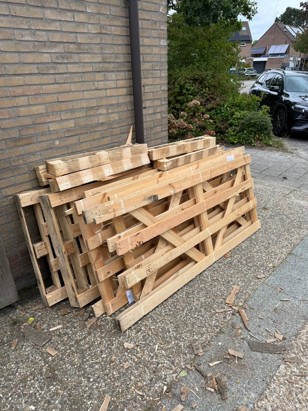 Gratis haardhout pallethout, Tuin en Terras, Haardhout, Minder dan 3 m³, Ophalen