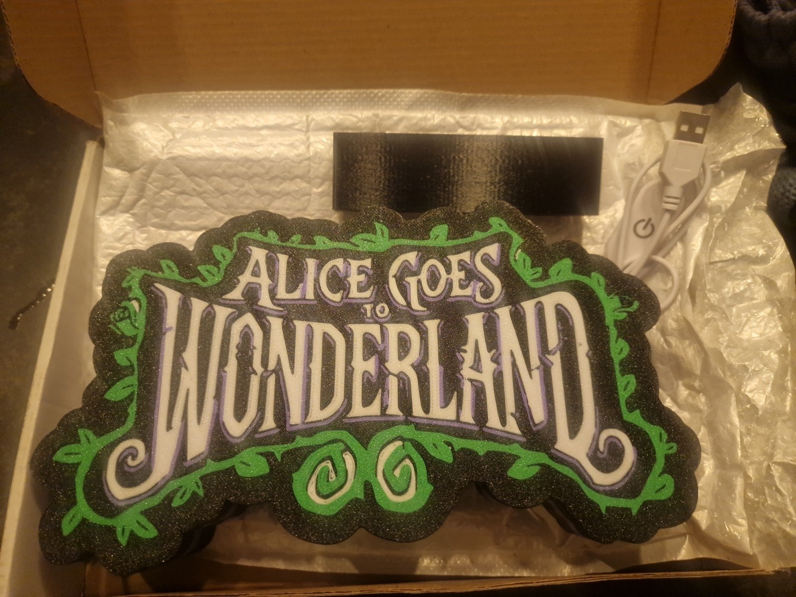 Alice Goes to Wonderland LED Neon Lichtbord, Ophalen of Verzenden, Nieuw, Flipperkast, Overige merken