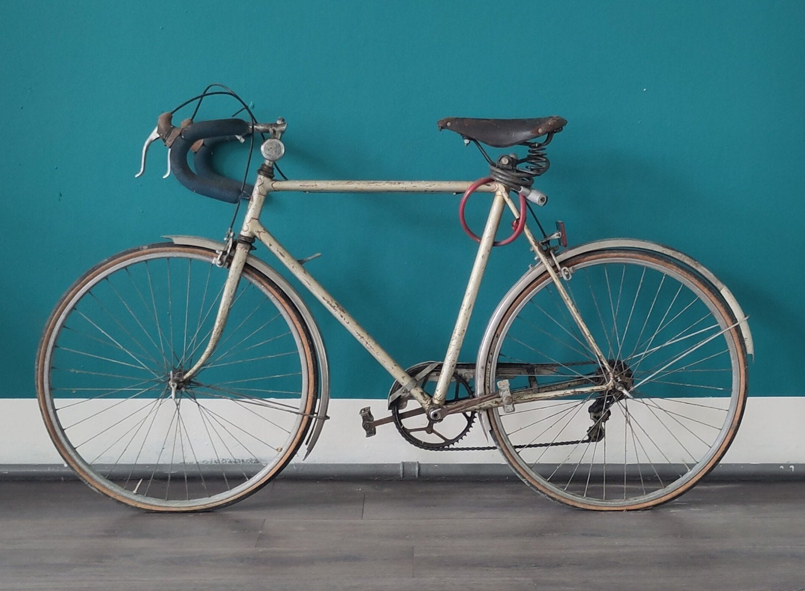 Vintage Zieleman racefiets - Origineel rood, Gebruikt, 26 inch, Minder dan 49 cm, Ophalen