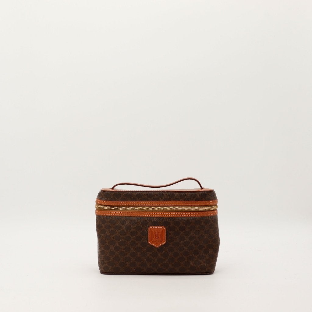 Céline Vanity Macadam handtas, Sieraden, Tassen en Uiterlijk, Verzenden, Gebruikt, Bruin, Handtas