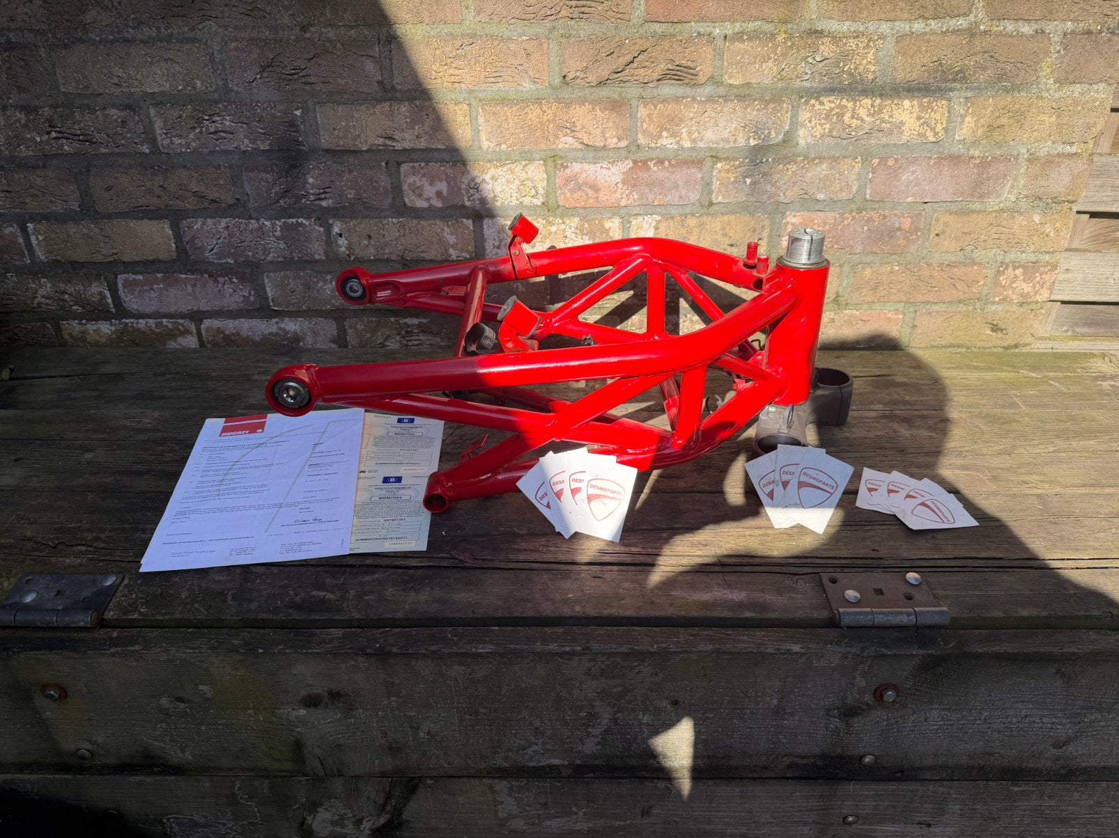 Ducati monster 1100s frame met bijhorend kenteken, Ophalen of Verzenden