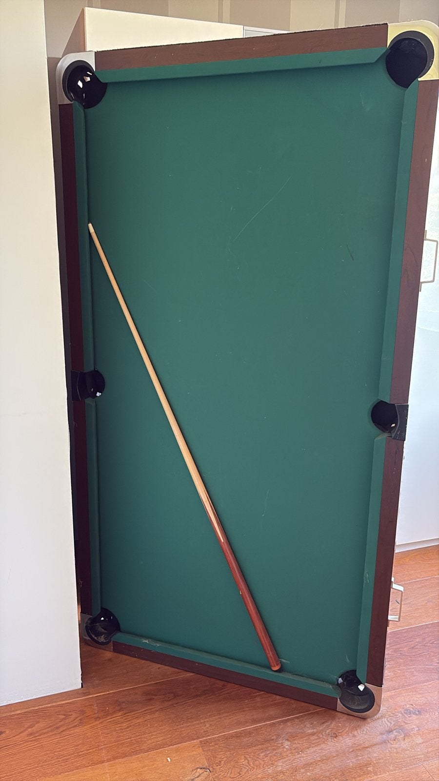 Pooltafel met keu en ballen - 185x100x13cm, Ophalen, Gebruikt, Pooltafel