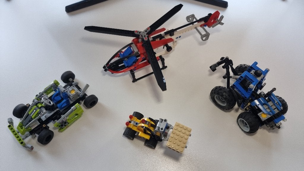 Lego Technic Bundel 8046 + 8296 + 8256 + 8290, Lego, Inclusief instructies, Ophalen of Verzenden, Zo goed als nieuw