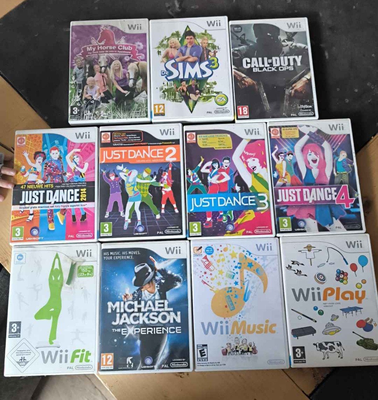 Grote collectie Wii spellen. € 7.50 per stuk, Ophalen of Verzenden, Gebruikt, Met games