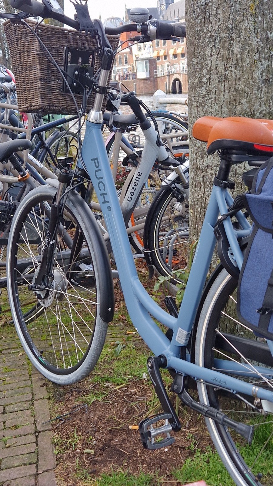 mooie puch elektrische fiets, Fietsen en Brommers, Zo goed als nieuw, 51 tot 55 cm, 50 km per accu of meer, Ophalen