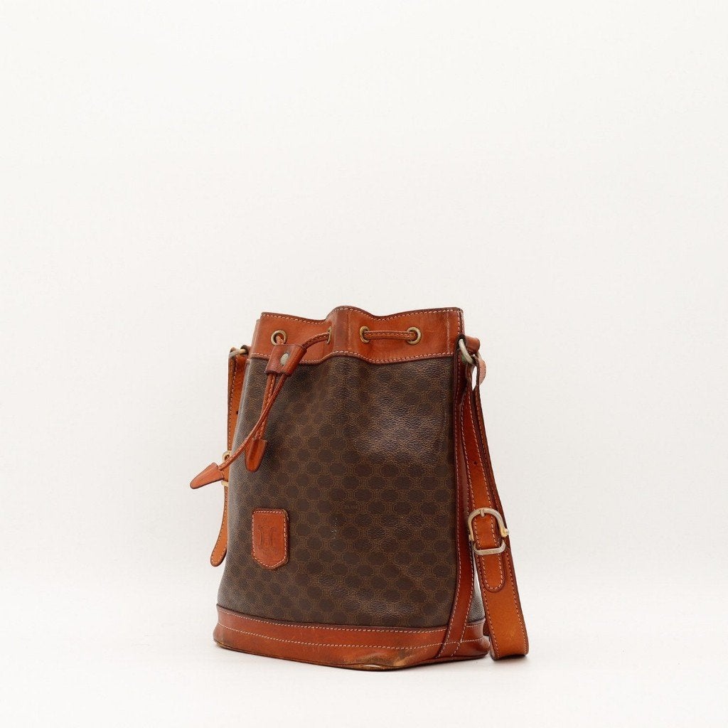 Céline Macadam Buideltas handtas, Verzenden, Gebruikt, Bruin, Handtas