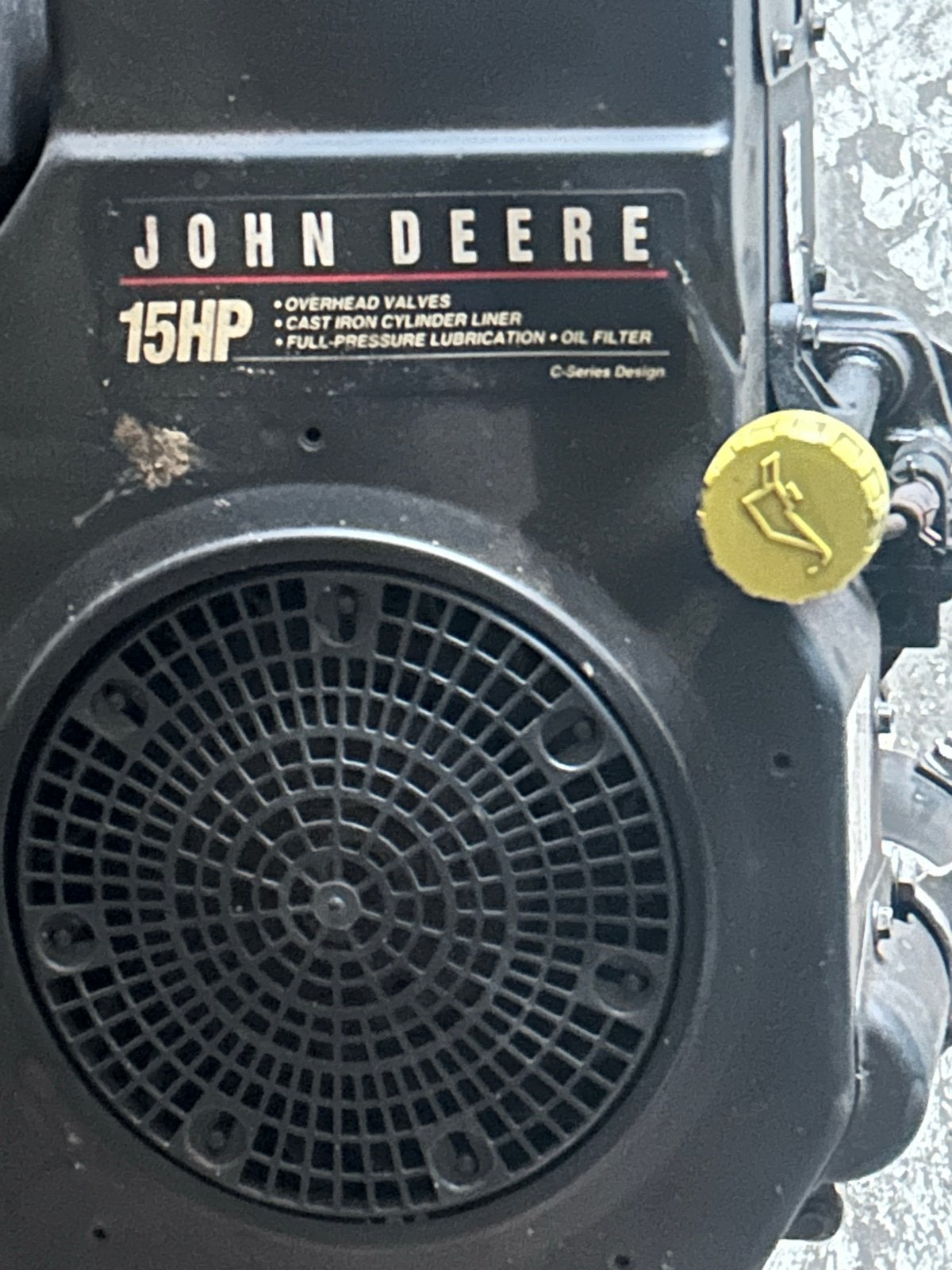 John Deere 15HP Benzinemotor, Ophalen of Verzenden, Gebruikt, Benzinemotor, 1800 rpm of meer