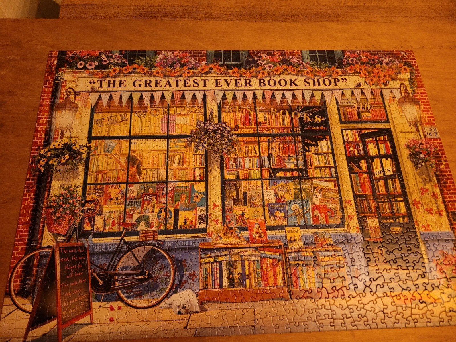 Bookshop 1000 stukjes, Ophalen