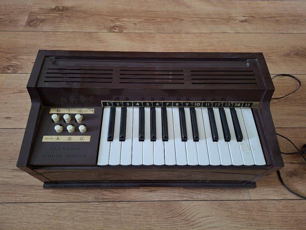 Vintage Magnus Electric Chord Organ - Bruin, Goede Staat, Ophalen of Verzenden, Gebruikt, 1 klavier, Orgel