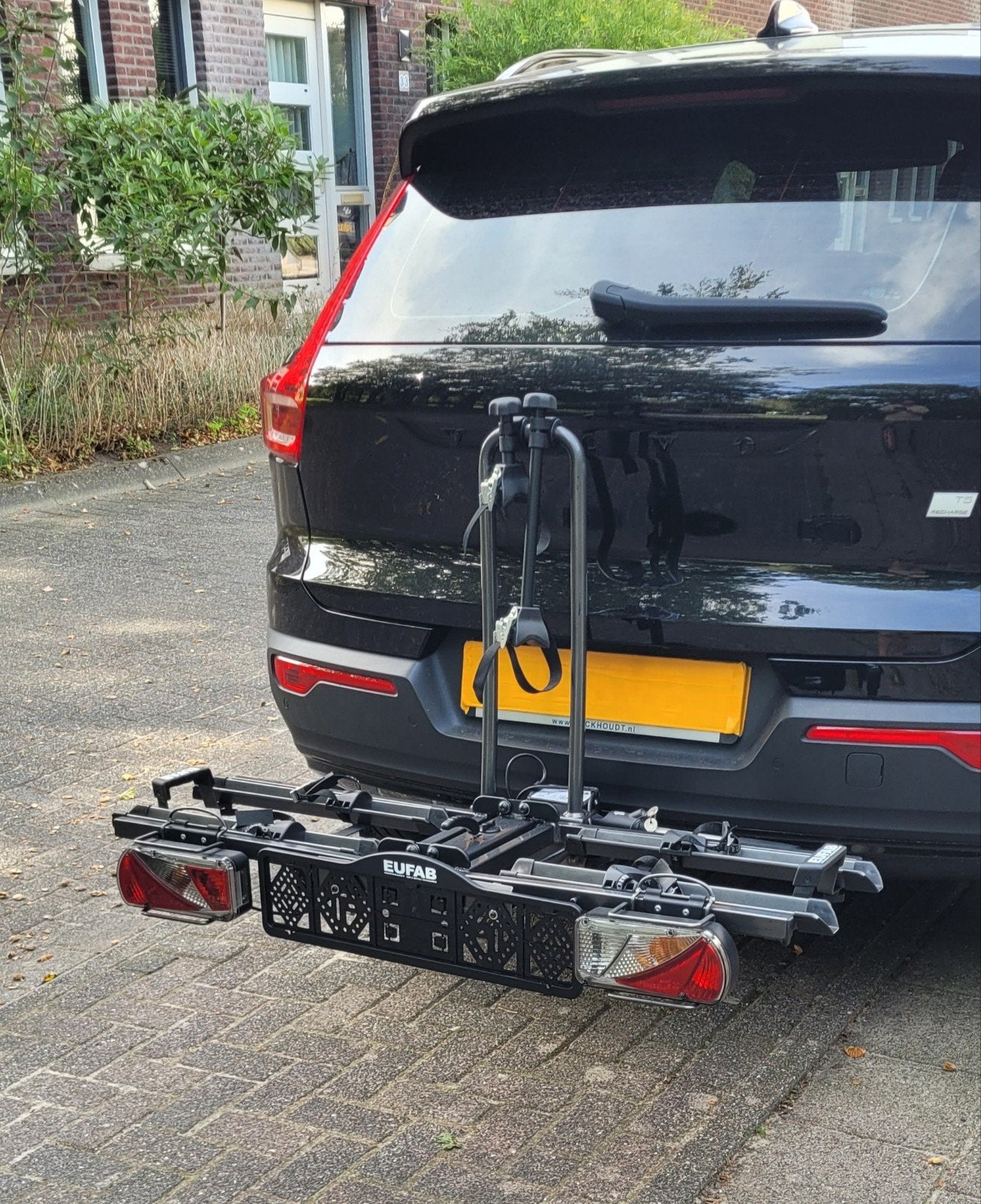 Zo goed als nieuwe "Eufab-Poker F" fietsendrager., Ophalen, Elektrische fiets, Zo goed als nieuw, 2 fietsen