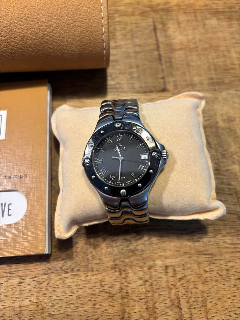 Ebel Sportwave Horloge - Klassiek en Elegant, Gebruikt, Staal, Polshorloge, Ophalen