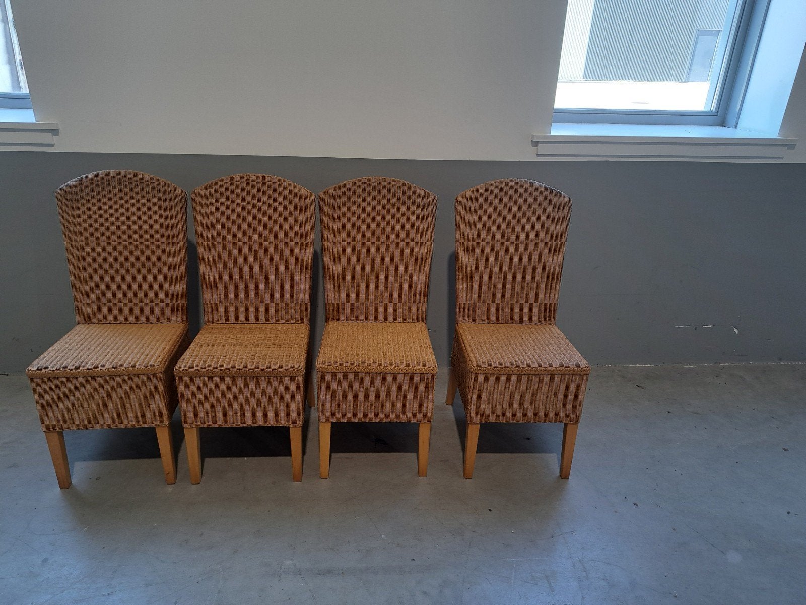 lloyd Loom stoelen, Huis en Inrichting, Ophalen, Bruin, Vijf, Zes of meer stoelen