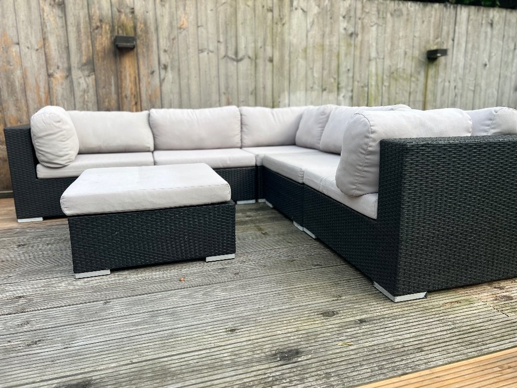 Mooie Loungeset buiten, Ophalen, Kunststof, Bank, Loungeset