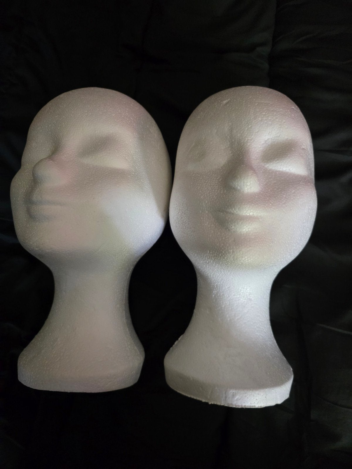 2x Piepschuim Hoofd Mannequin Pruik Display Hoedenstandaard, Onbekend, Ophalen of Verzenden, Zo goed als nieuw
