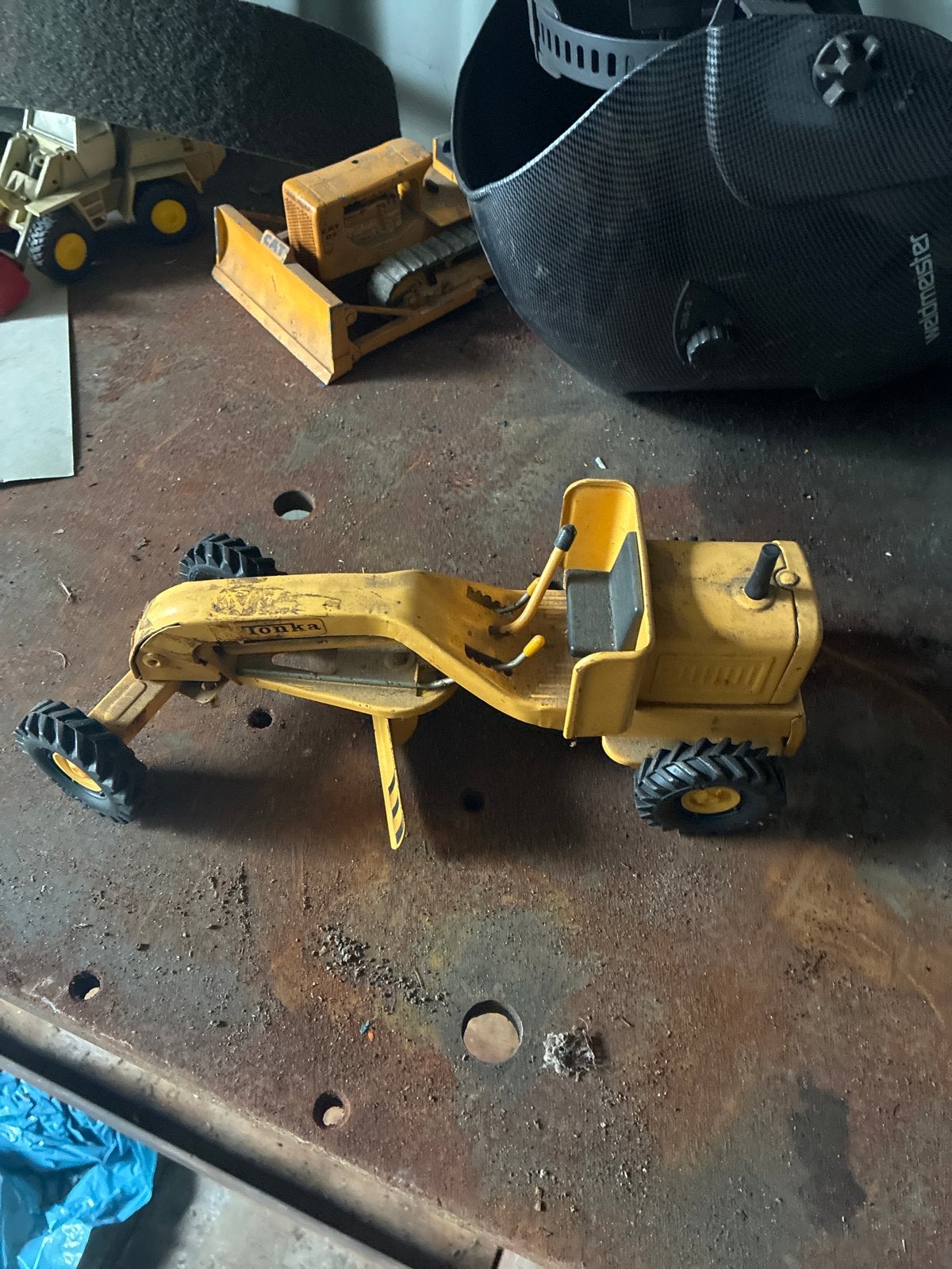 Vintage Tonka Grader Speelgoedvoertuig, Ophalen, Gebruikt
