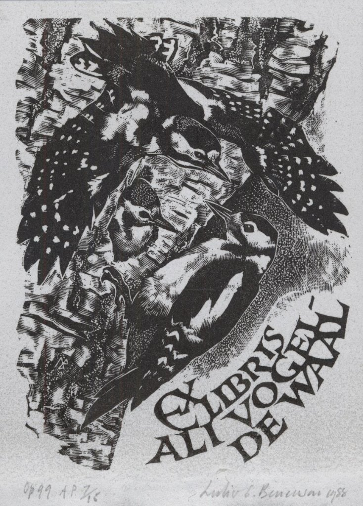 0041 Ex Libris Engeland : Leslie Benenson, 1988, Verzenden, Ex libris