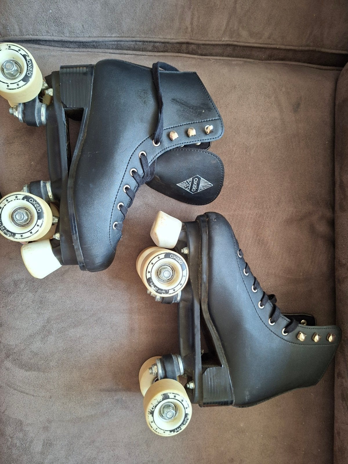 OXELO Kunstrolschaatsen zwart roller skates rolschaatsen 39, Ophalen of Verzenden, Gebruikt, Dames