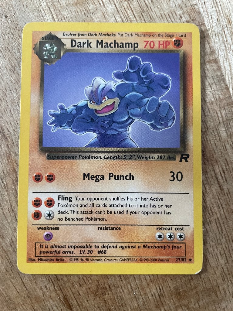 Dark Machamp 27/82, Ophalen of Verzenden, Gebruikt, Losse kaart