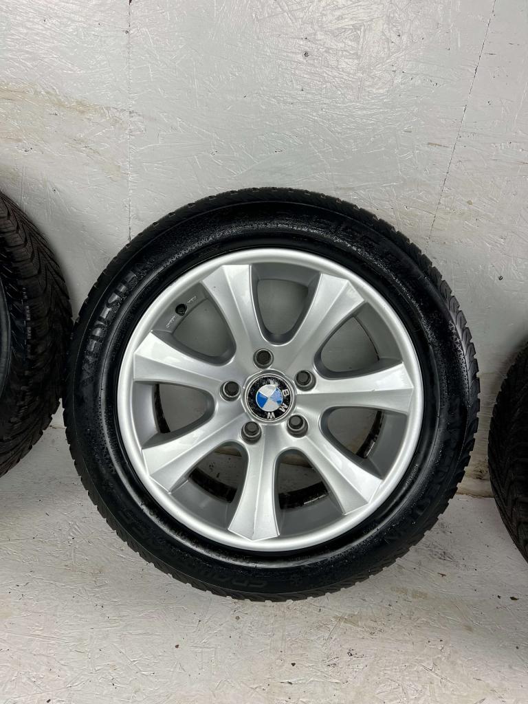 Originele BMW 3 serie velgen 16" 5x120  winterset 7mm e46, Niet ingevuld, Gebruikt, 16 inch, Banden en Velgen