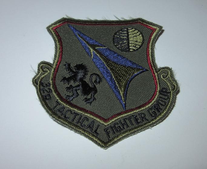 32d Tactical Fighter Group embleem, Verzenden, Luchtmacht, Amerika, Embleem of Badge