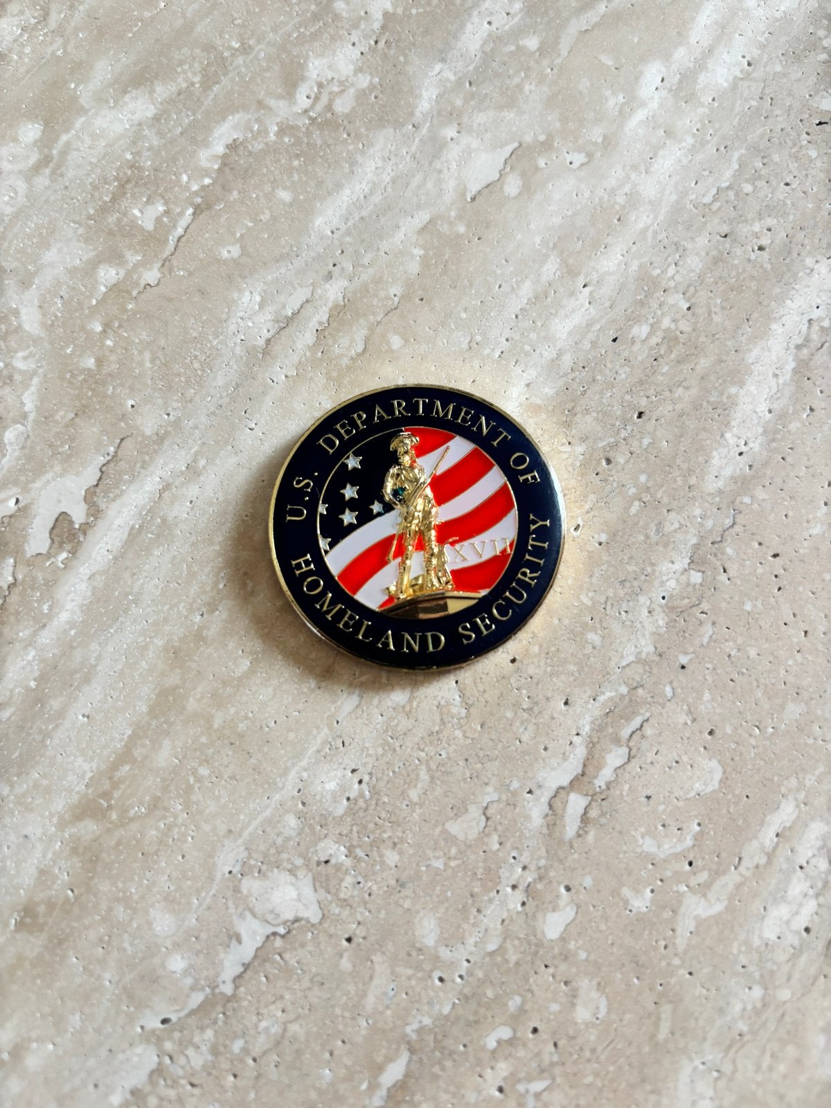 U.S. Department of Homeland Security Challenge Coin, Ophalen, Overige materialen, Buitenland