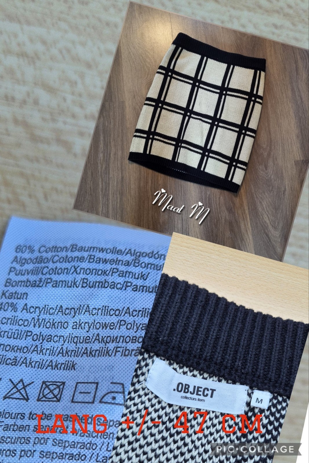 Geruite mini-rok van .OBJECT, maat M, Maat 38/40 (M), Zwart, Ophalen of Verzenden, Zo goed als nieuw