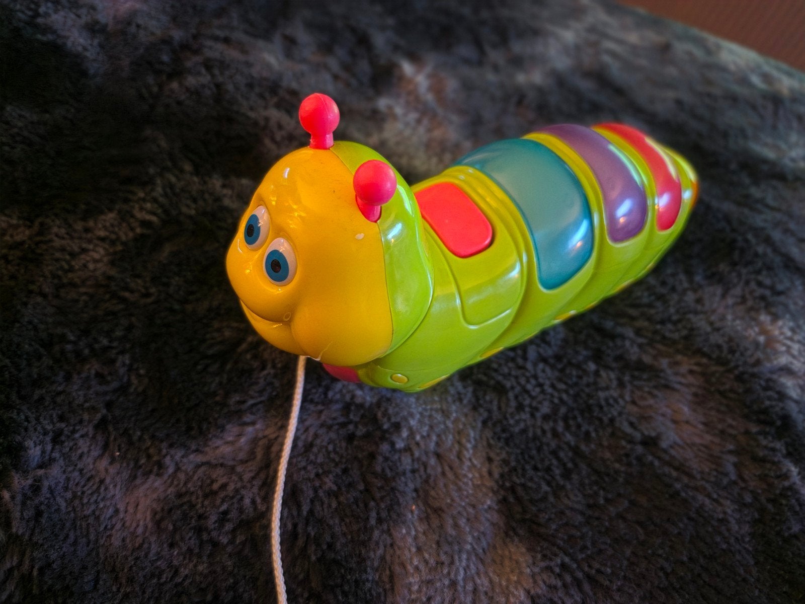 Vrolijke rups trekfiguur met geluid en licht, Ophalen of Verzenden, Overige typen, Met geluid