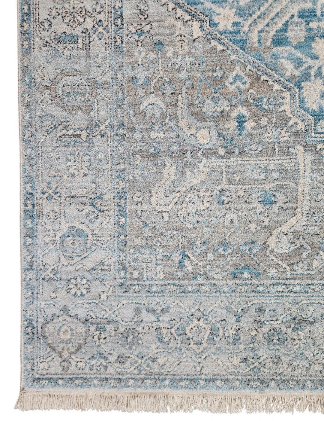 Vintage oosters Modern vloerkleed Heriz blue 160x235cm, 150 tot 200 cm, 200 cm of meer, Www.hypepopup.nl, Ophalen of Verzenden