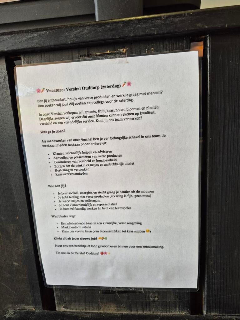 Gevraagd, 33 - 40 uur, Overige vormen