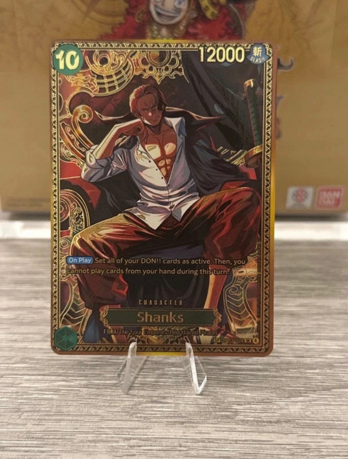 One piece OP17 Shanks (OP13-028), Ophalen, Nieuw, Losse kaart, Foil