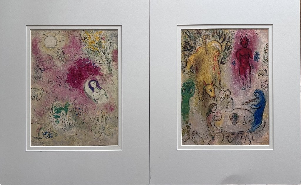 Marc Chagall kunstdrukken 2 stuks, Ophalen of Verzenden