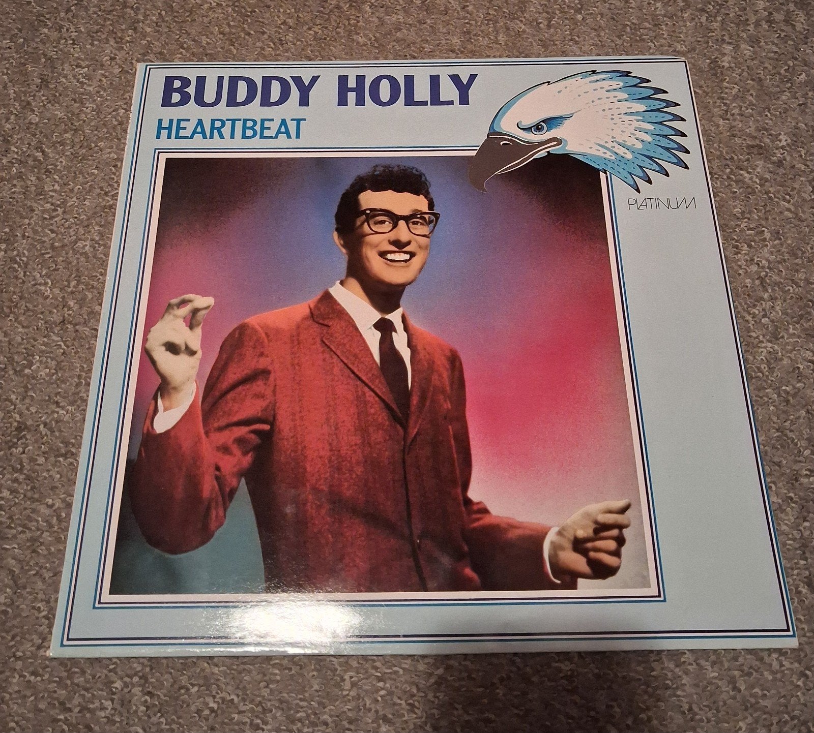 Buddy Holly - Heartbeat LP (Platinum), LP, Gebruikt, Pop, Ophalen of Verzenden