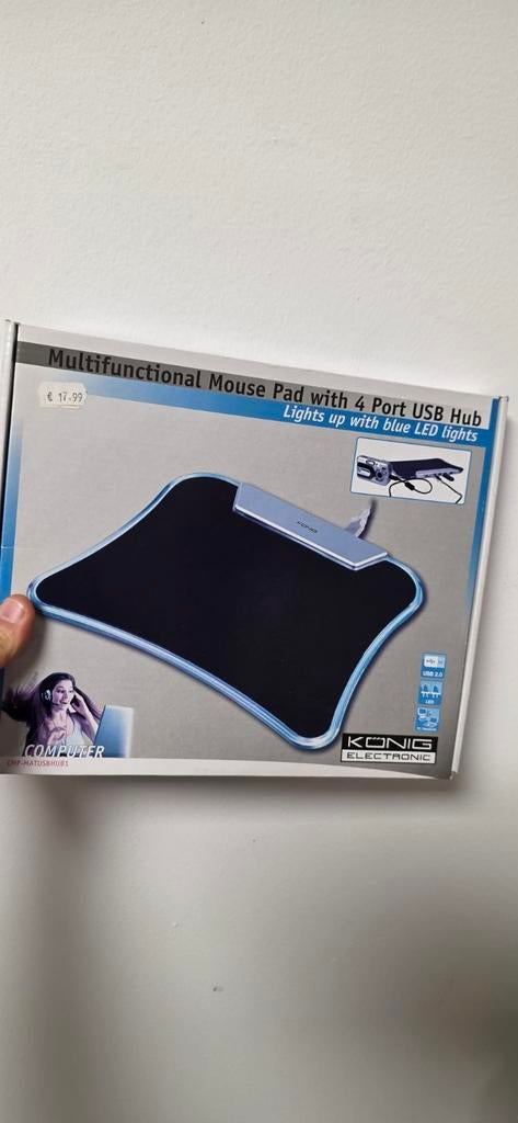 Multifunctionele muismat König Electronic, Ophalen of Verzenden, Ergonomisch, Nieuw, König