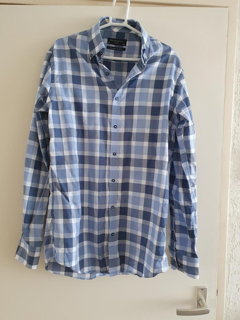 HEREN BLOUSE ( MICHAELIS ) MAAT L, Ophalen, MICHAELIS, Blauw, Zo goed als nieuw